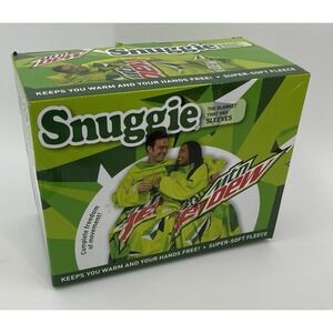 Snuggie Super-Soft Fleece Blanket with Sleeve MOUNTAIN DEW DO THE DEW 71"‎ x 54"